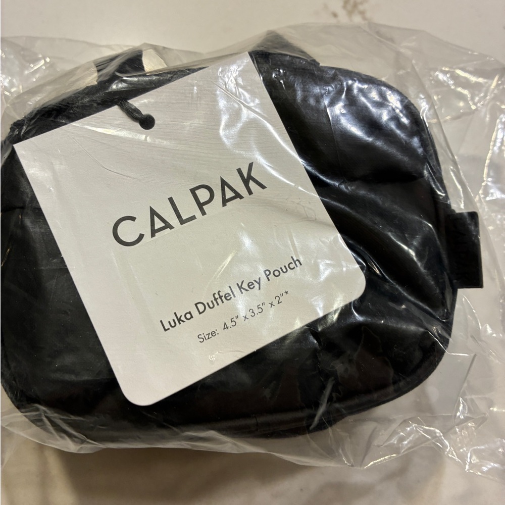 Calpak Black Luka Duffel Key Pouch